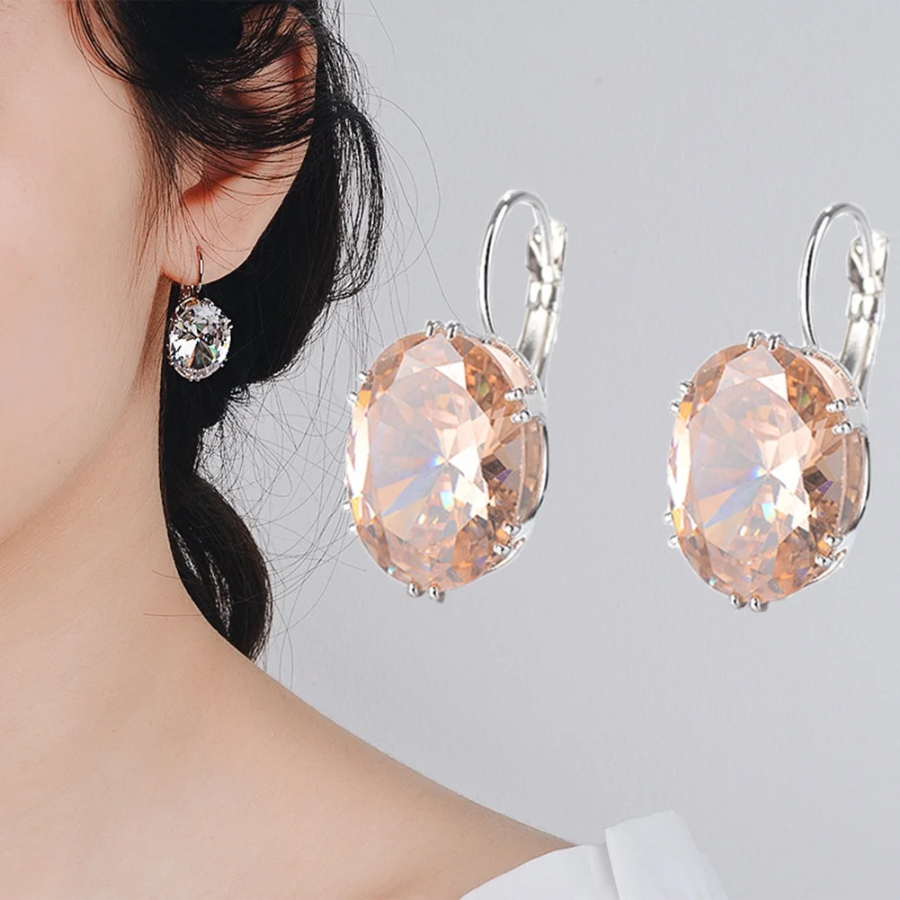 Oval Cut Earrings - Image 3